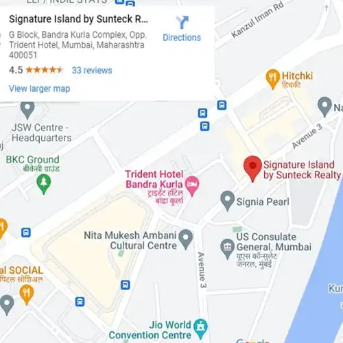sunteck bkc location